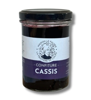 Handgemachte Schwarze Johannisbeer-Konfitüre aus der Bretagne im Glas